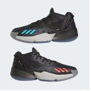 Adidas Boys D.O.N. Issue 4 HQ3451 Black Basketball Shoes Size 6.5 XBOX Special E